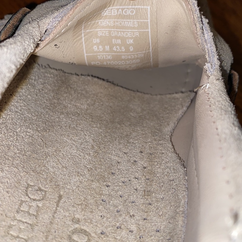 Ronnie Fieg x Sebago Tan Suede Fringe Leather Dockside Moccasins Men’s 9.5 M - Picture 11 of 11